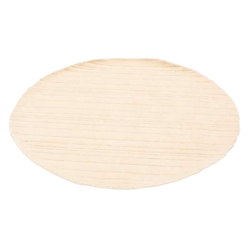 Kashkuli Gabbeh Cream Rug 4'0" x 3'11" - 4'0 x 3'11