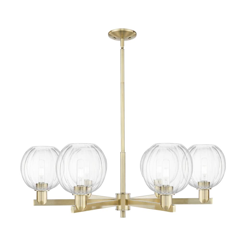 Innovations Lighting Downtown Urban - Preston - 6 Light 24" Globe Shade Stem Hung Chandelier