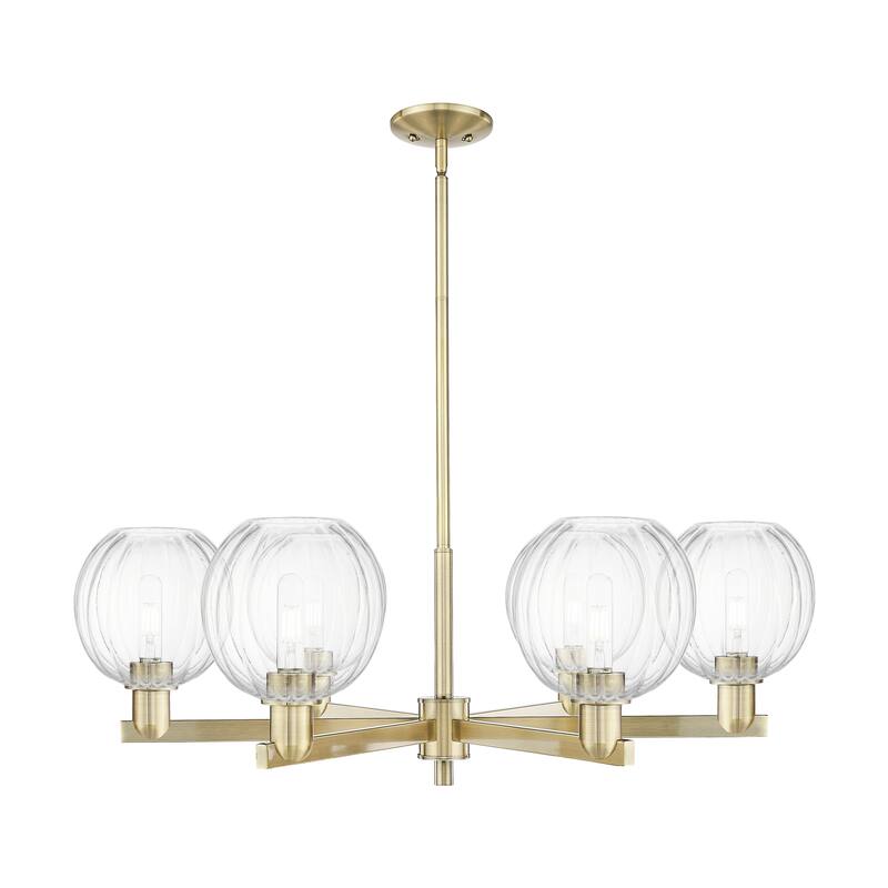 Innovations Lighting Downtown Urban - Preston - 6 Light 24" Globe Shade Stem Hung Chandelier