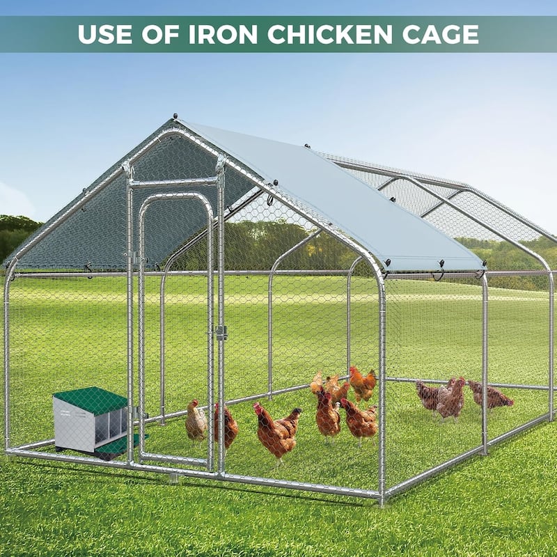 Roll-Away Nesting Boxes for Chickens Coop with Perch