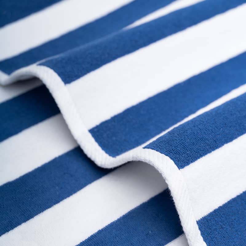 American Soft Linen,100% Cotton 4 Pack Beach Towels, 30 x 60 Cabana Striped Pool Towels