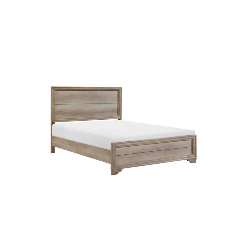 Ben 3 Piece Rust Melamine Laminate Modern Panel Bedroom Set