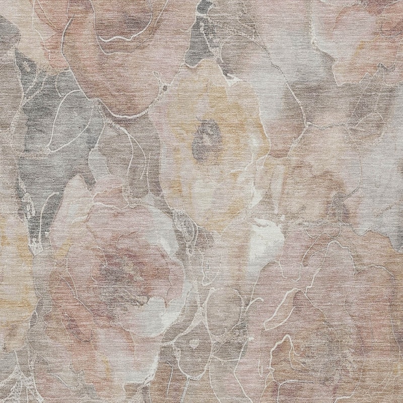 HomeRoots Floral Transitional Rectangle Outdoor Rug