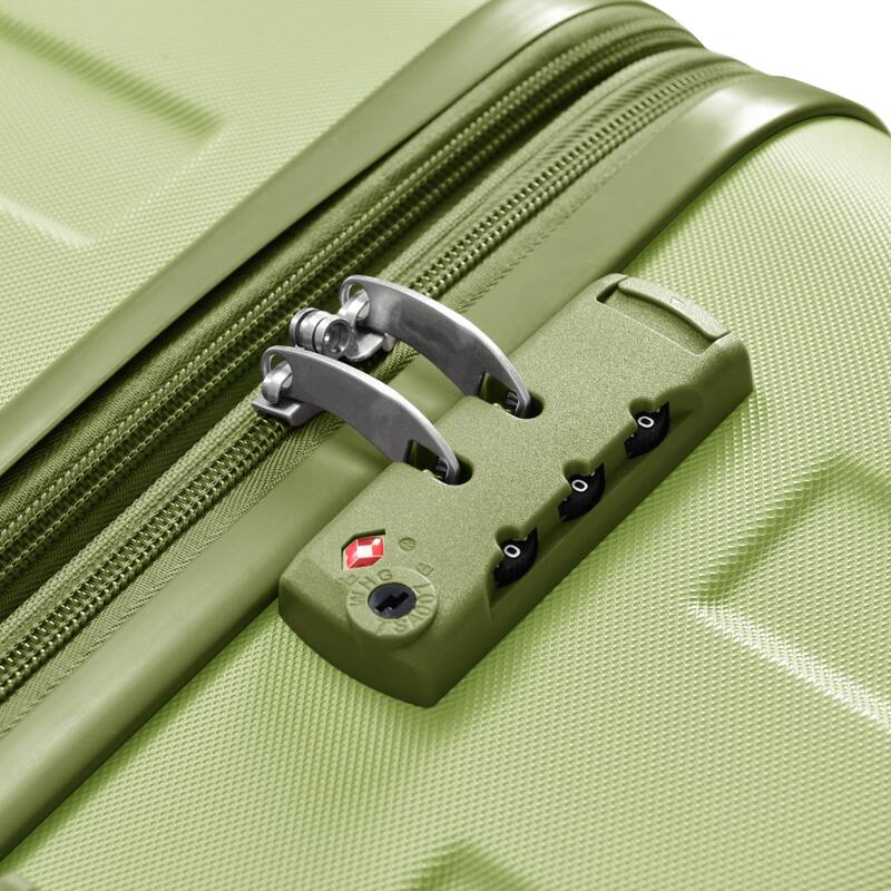 3-Piece Luggage Sets Expandable ABS Hardshell Luggage Hardside Lightweight Durable Suitcase sets with Spinner Wheels & TSA Lock