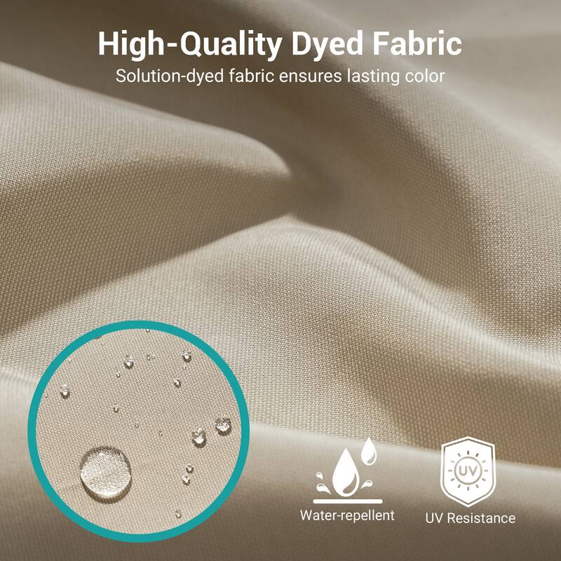 BONOSUKI 15×9FT LED Double-Sided Patio Umbrella with BASE Enhance Your Outdoor Oasis-Stylish