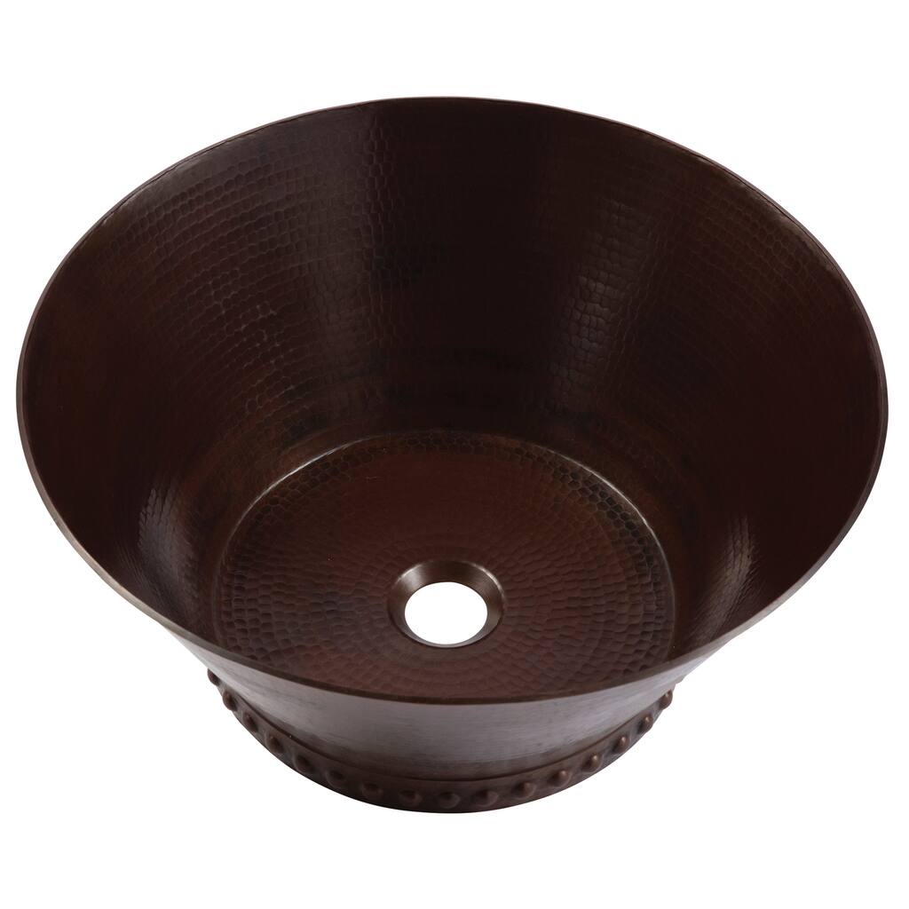 Sinkology Best 16.5" Vessel Bathroom Sink in Copper