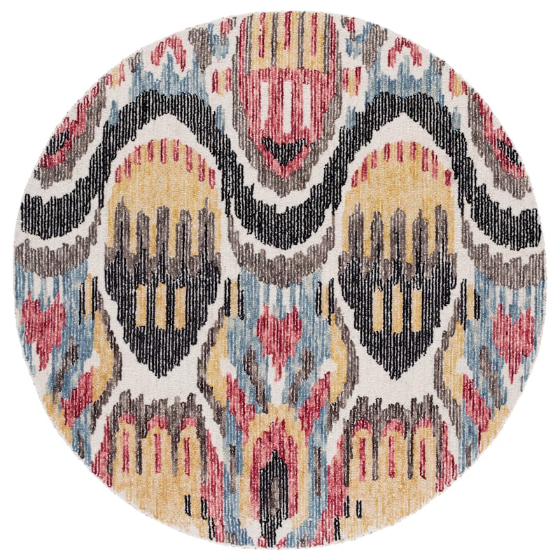 SAFAVIEH Handmade Ikat Ainoriitta Bohemian Wool Rug