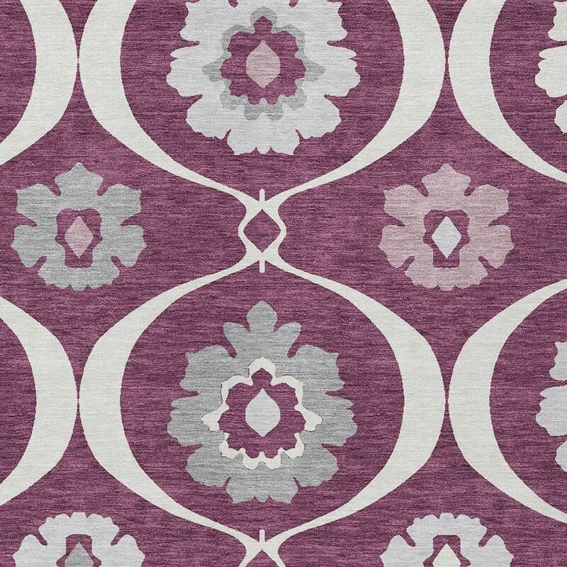 HomeRoots Medallion Transitional Rectangle Outdoor Rug