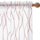 preview thumbnail 20 of 53, Deconovo Rod Pocket Pattern Sheer Curtains for Living Room Pair (2 Panels)