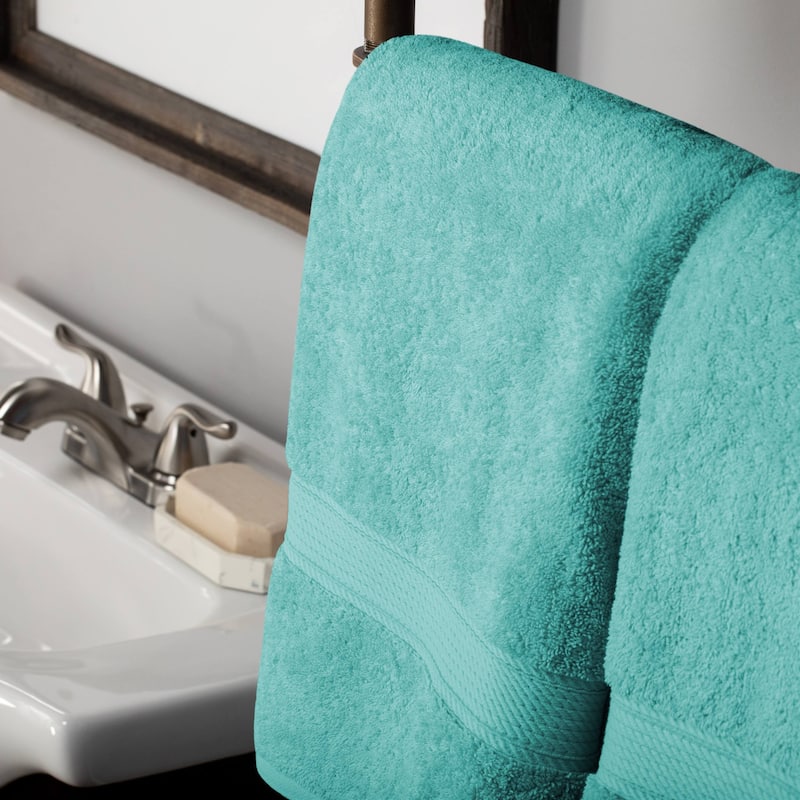 Superior Egyptian Cotton Pile Heavyweight Bath Towel Set of 2