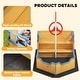 preview thumbnail 18 of 26, Outsunny Large Outdoor Kids Sandbox Backyard Toy, Cedar Wood Sandbox