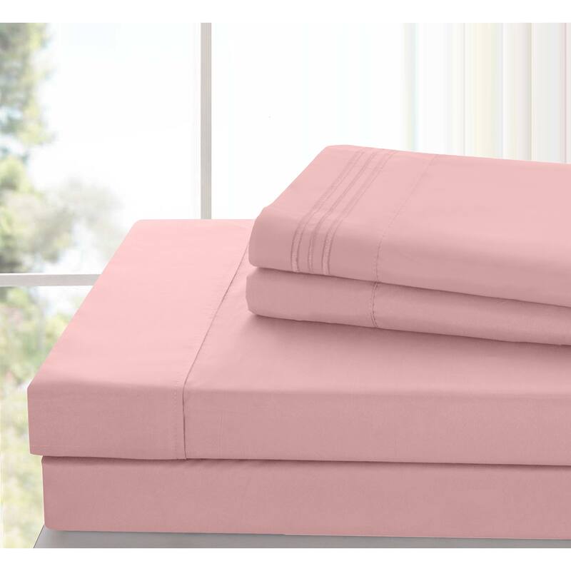 6 Piece Bed Sheet Set Deep Pocket Ultra Soft Microfiber Bedding Sheets