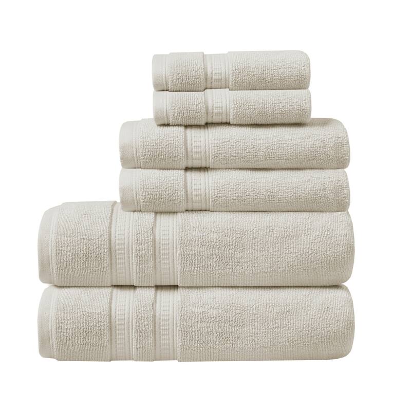 Plume 100-percent Cotton Feather Touch Antimicrobial Towel 6 Piece Set by Beautyrest