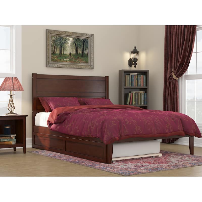 NoHo Queen Bed with Twin XL Trundle in Walnut