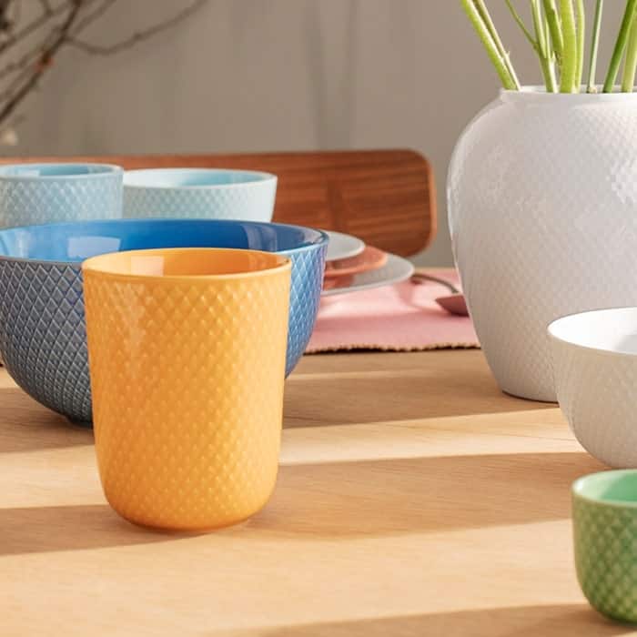Lyngby Porcelæn Rhombe Color Mug, V: 11.2 oz