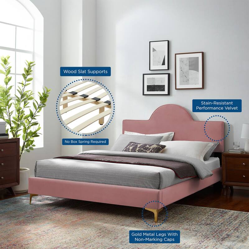 Sunny Performance Velvet King Bed