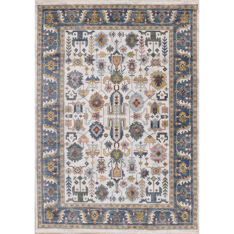 HomeRoots Medallion Modern Rectangle Area Rug - 5' X 8'