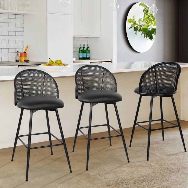 26"/29" Swivel Barstools Counter Height Bar Stool w/ Metal Legs