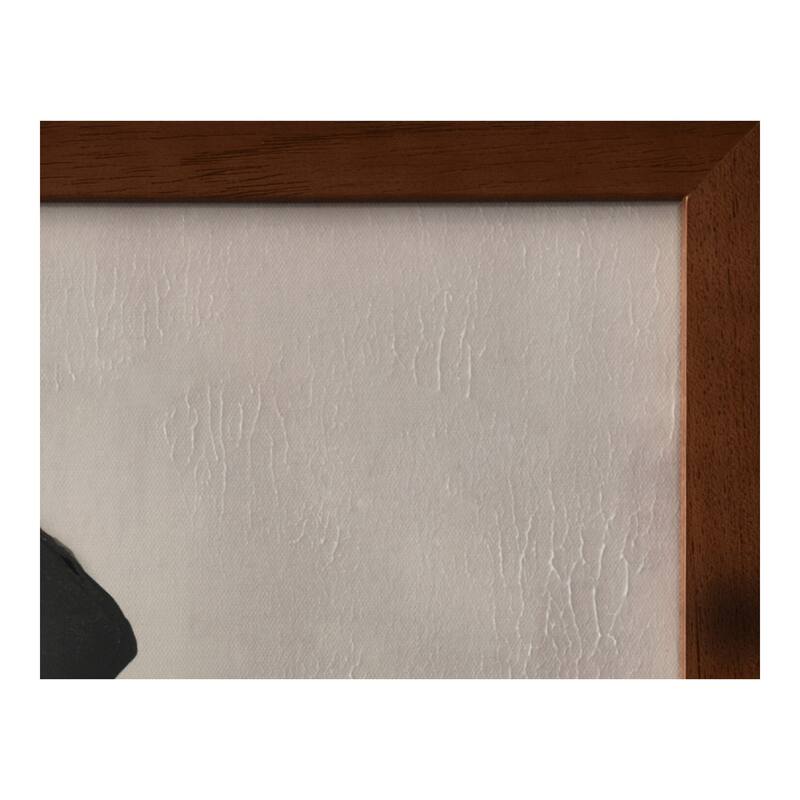 Aurelle Home Abstract Black Shapes Framed Painting