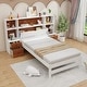 preview thumbnail 5 of 8, Bed Frame with Storage Headboard and Nightstands-Twin Size