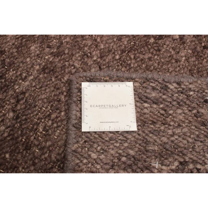 ECARPETGALLERY Braid weave Sienna Charcoal Wool Rug - 4'0 x 6'0