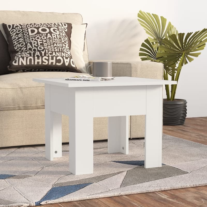 vidaXL Coffee Table End Table Sofa Table Living Room Furniture Engineered Wood - White
