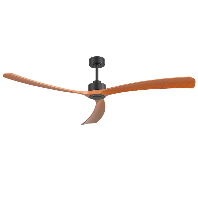 72" Large Modern ABS 3-Blade Ceiling Fan No Light with Remote
