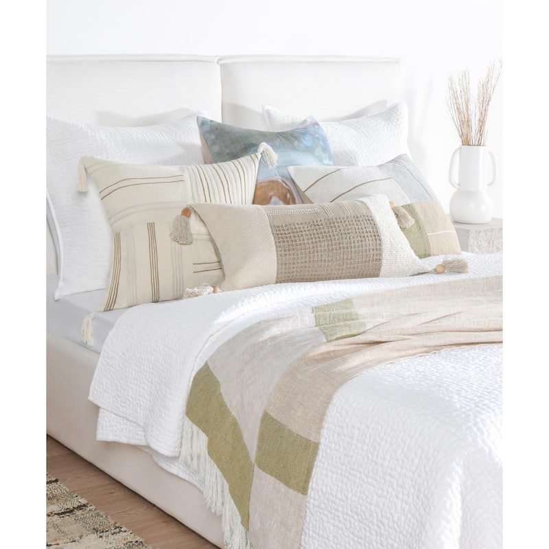 Villa by Classic Home Niya Multicolor Linen Blend Throw Pillow