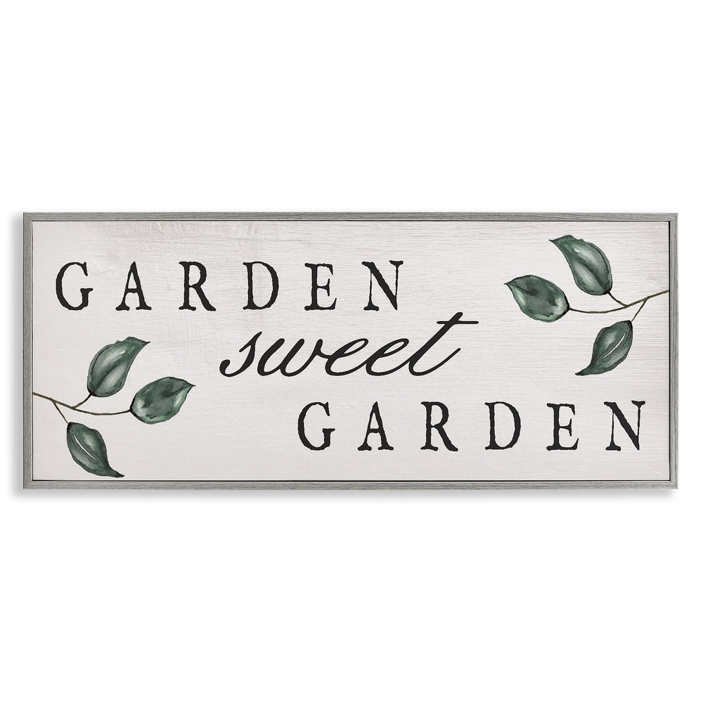 Stupell Sweet Garden Sign Framed Giclee Art Design By Lil' Rue