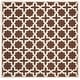 preview thumbnail 80 of 183, SAFAVIEH Handmade Cambridge Trudie Geometric Wool Rug 6' Square - Dark Brown/Ivory - Square