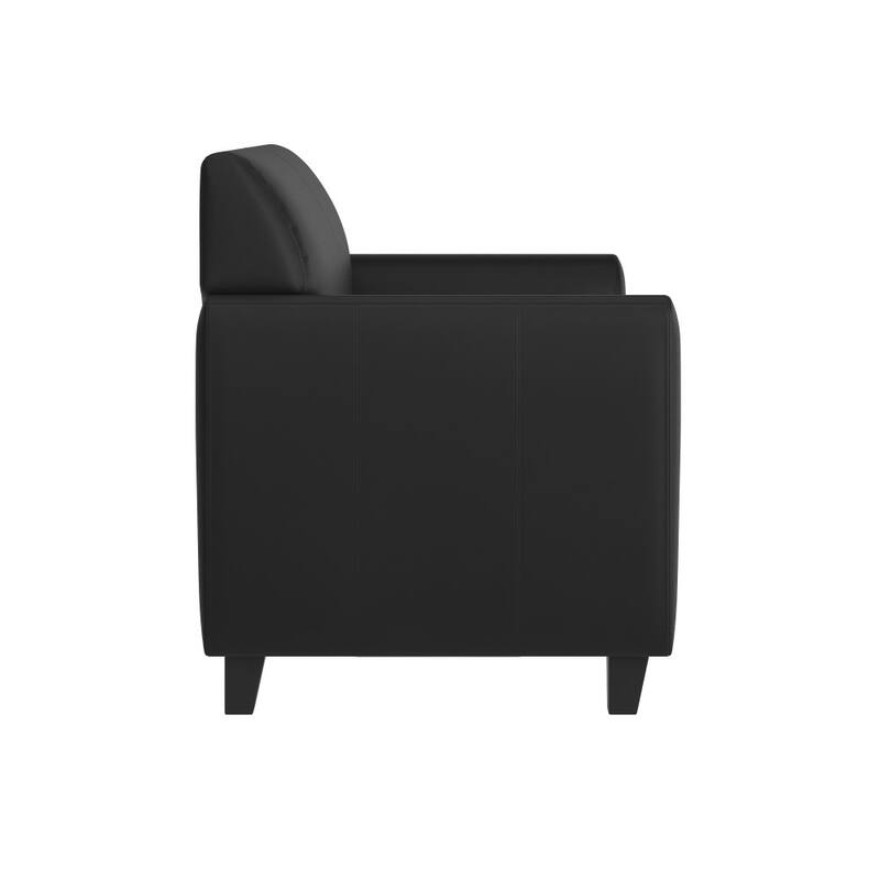 LeatherSoft Loveseat with Clean Line Stitched Frame