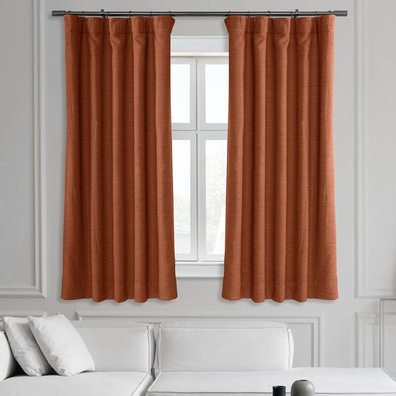 Exclusive Fabrics Bellino 63 In Room Darkening Curtain (1 Panel) - 50 x 63