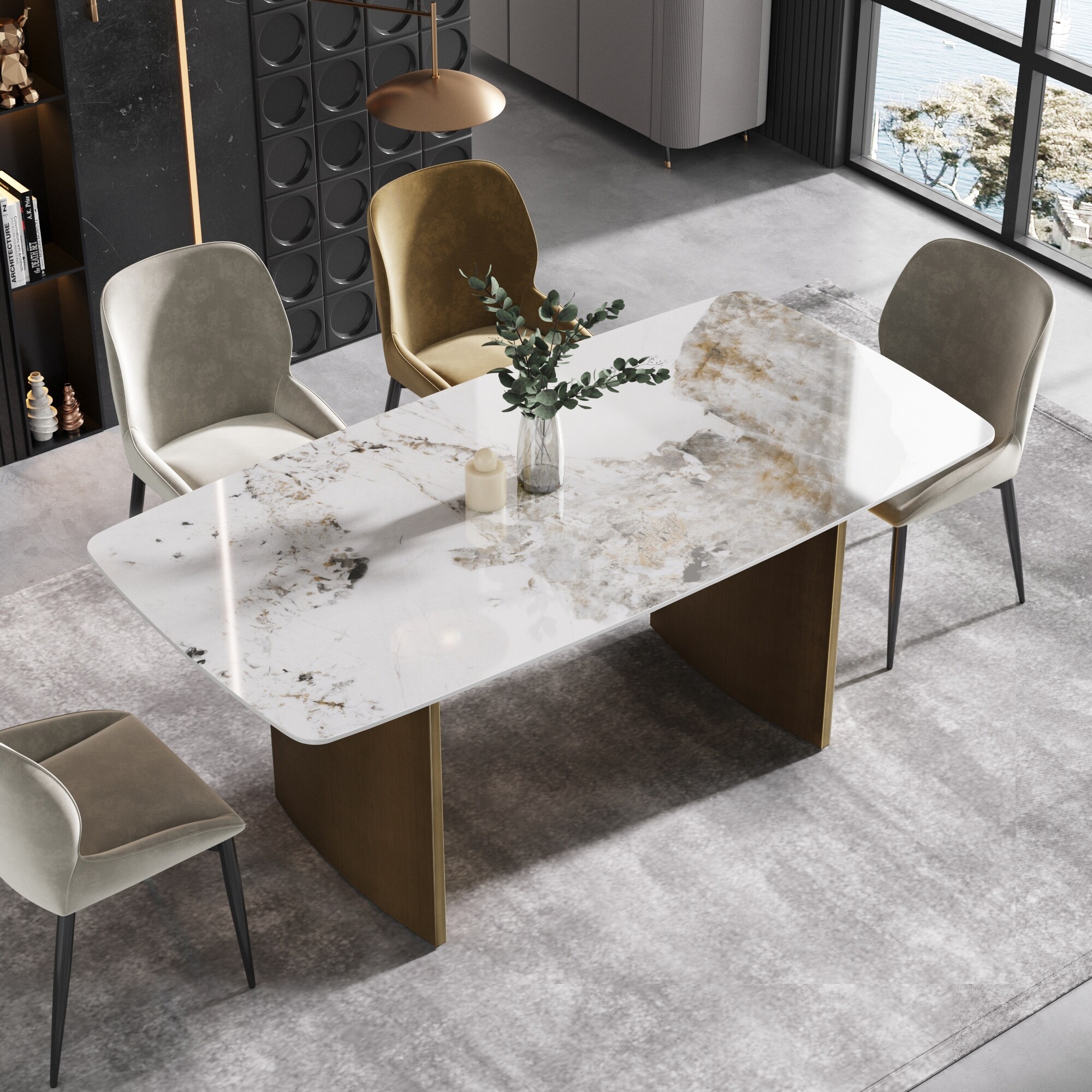 Stone dining table price deals