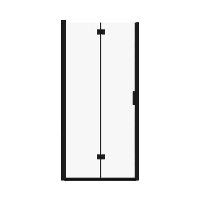 GDFStudio - Marlowe Space-Saving Folding Pivot Shower Door with Tempered Glass and Flexible Installation