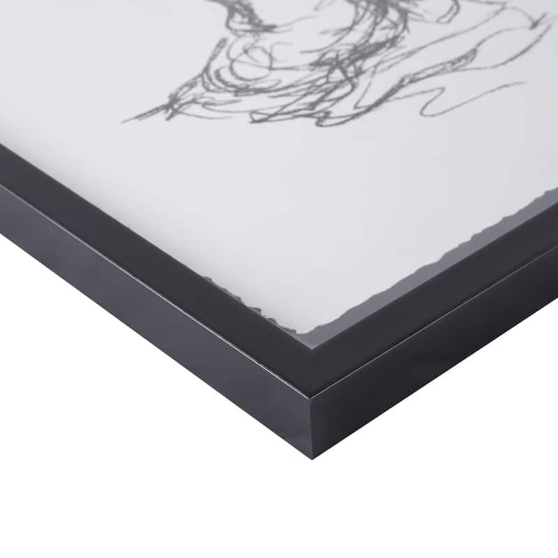 Madison Park Feminine Figures Sketch 2-piece Framed Glass and Matted Wall Art Set