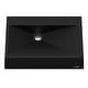 preview thumbnail 1 of 8, Karran Envy Quartz 24.5 inch Bathroom Vessel Sink Black