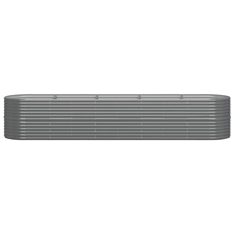 vidaXL Raised Garden Bed Raised Flower Bed Galvanized Steel Outdoor Planter
