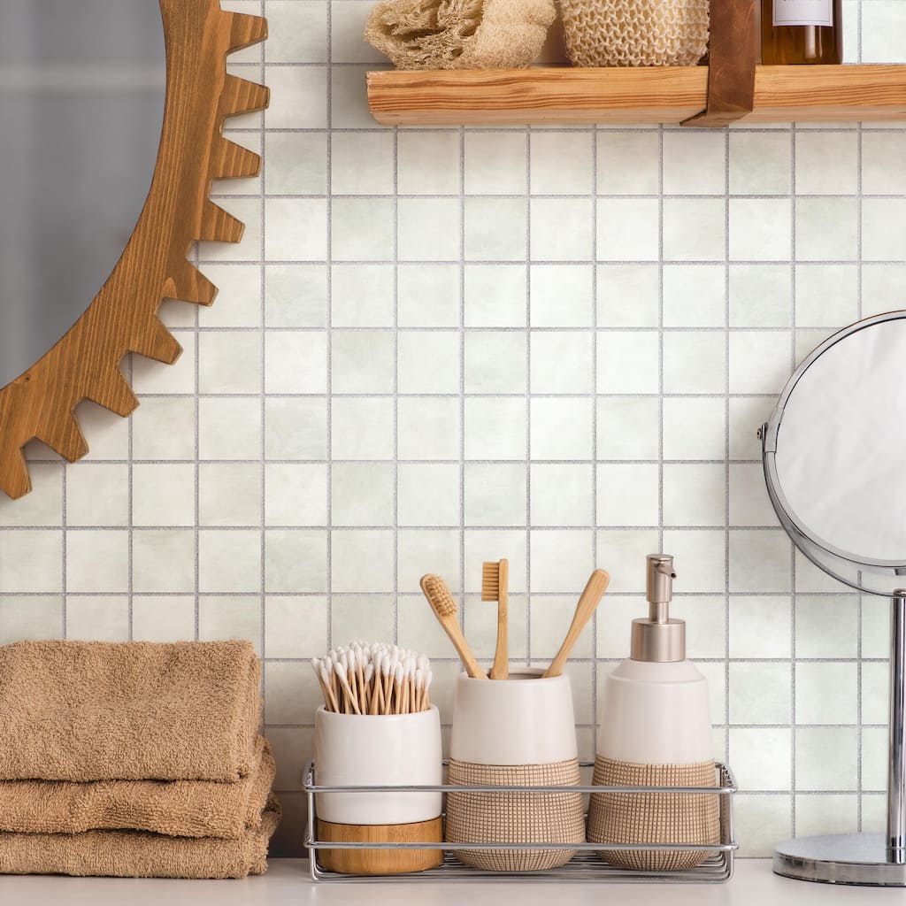 Merola Tile Laverton Taco Nieve 1-5/8" x 1-5/8" Porcelain Floor and Wall Tile - Case (25 Tiles)