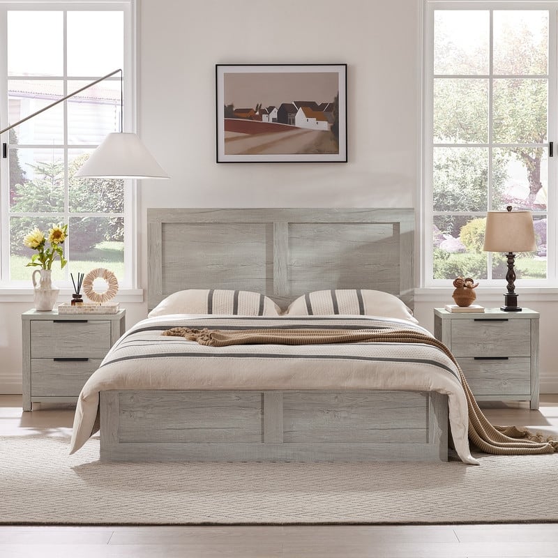 Spruce & Spring Scout Farmhouse Solid Wood Platform Bed