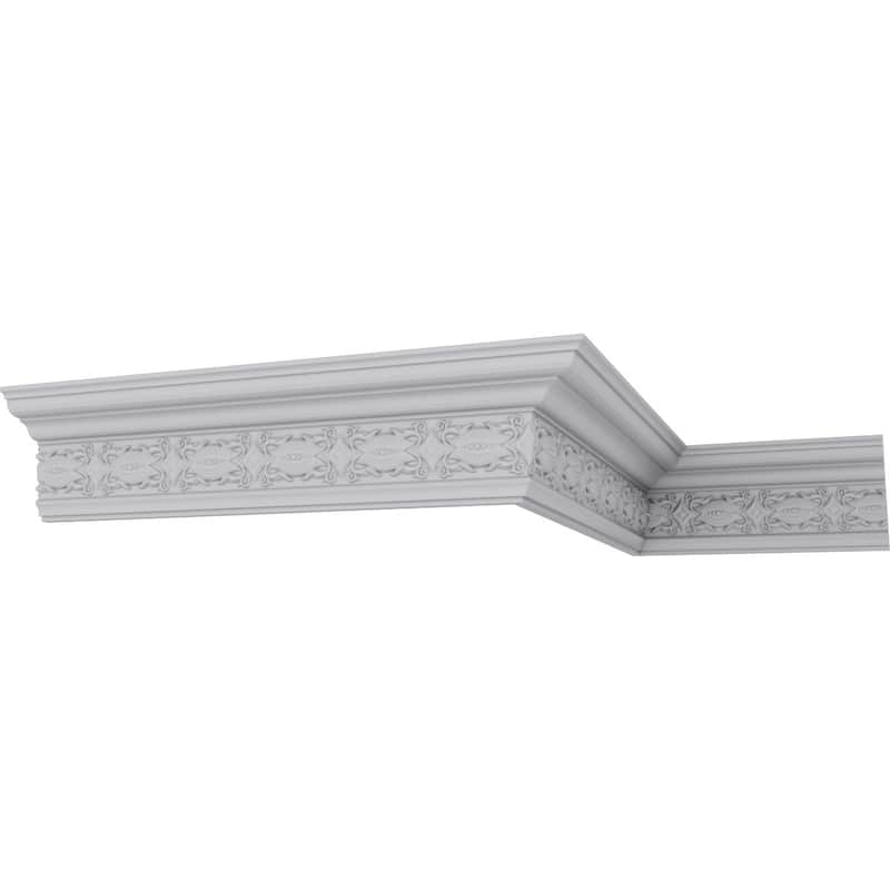 Iris Crown Moulding - 5 1/8"H x 3 1/2"P x 6 1/8"F x 94 1/2"L
