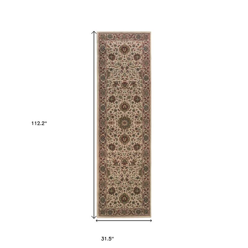 HomeRoots Oriental Traditional Runner Area Rug