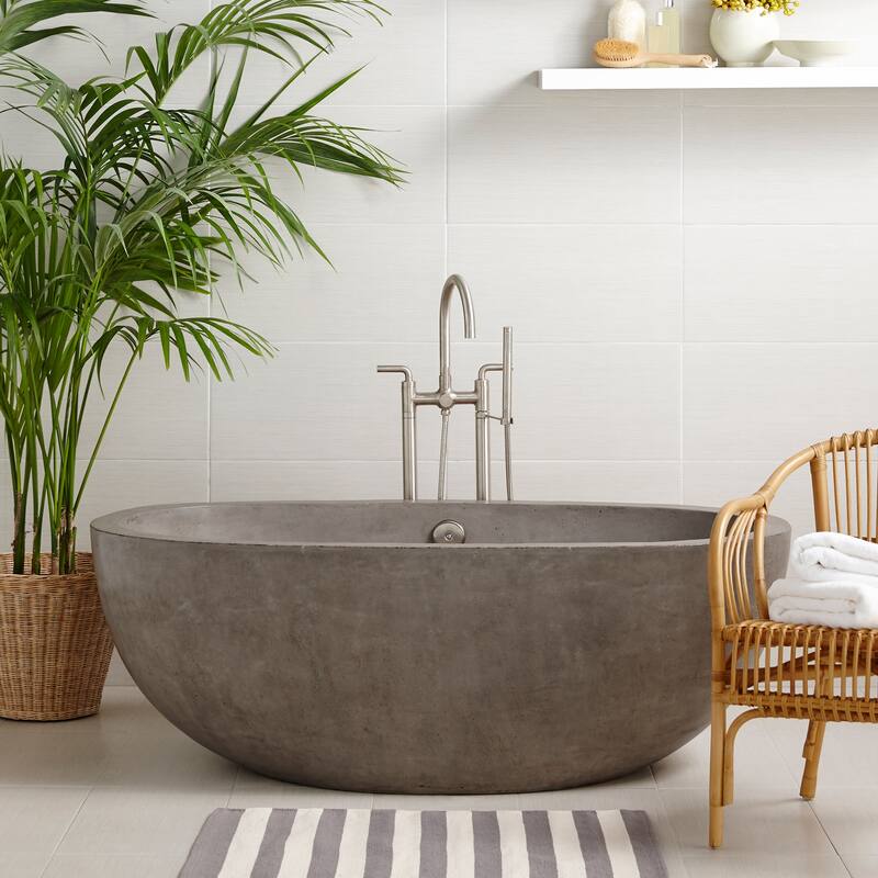 Native Trails Avalon 62" NativeStone Free Standing Bath Tub with