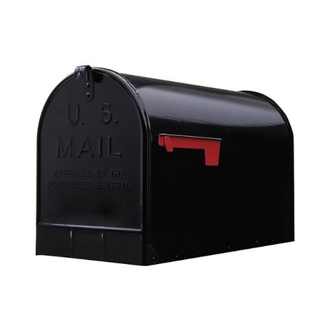 Gibraltar Stanley Jumbo Galvanized Steel Post Mount Mailbox - 12 x 15.45 x 25.6