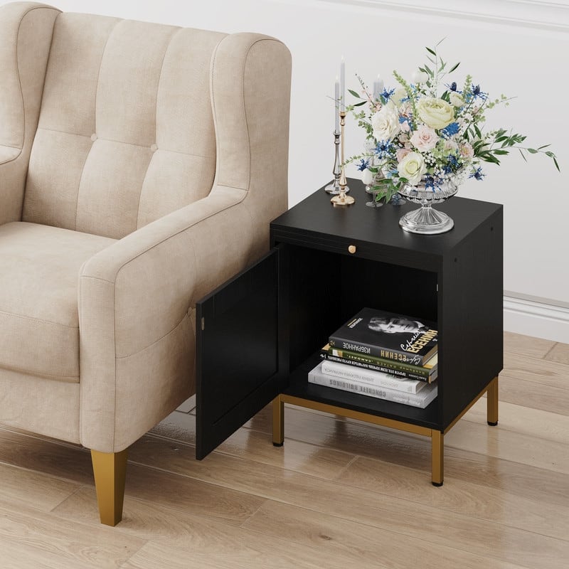 Natural Rattan Side Table