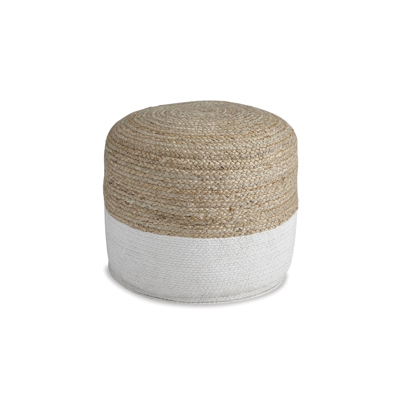 Sweed Valley Natural/White Pouf