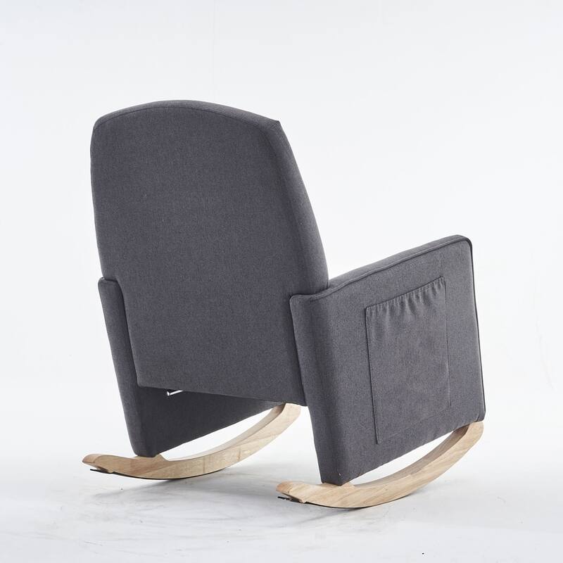Rocking Chair With Adjustable Footrest
