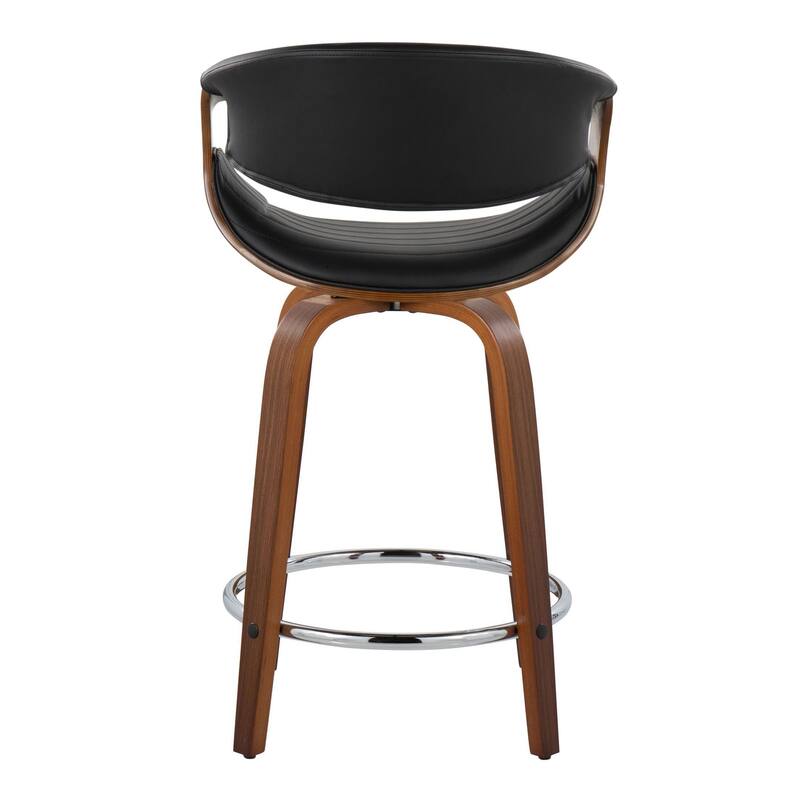 Carson Carrington Kanteborg 24" Fixed-Height Counter Stool with Round Footrest (Set of 2)