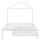preview thumbnail 3 of 7, Full Size Metal Platform Bed,House-Shaped Headboard Design,twin size trundle,White