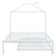 preview thumbnail 79 of 174, Whimsical Metal Platform Bed with House-Shaped Headboard