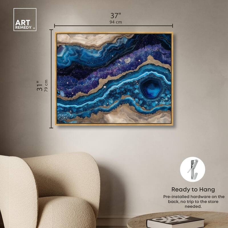 Galactic Geode I Canvas by Art Remedy